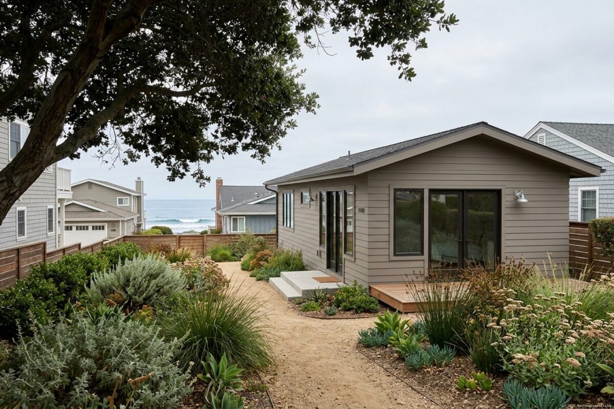 Coastal contemporary detached ADU in a Ventura County neighborhood