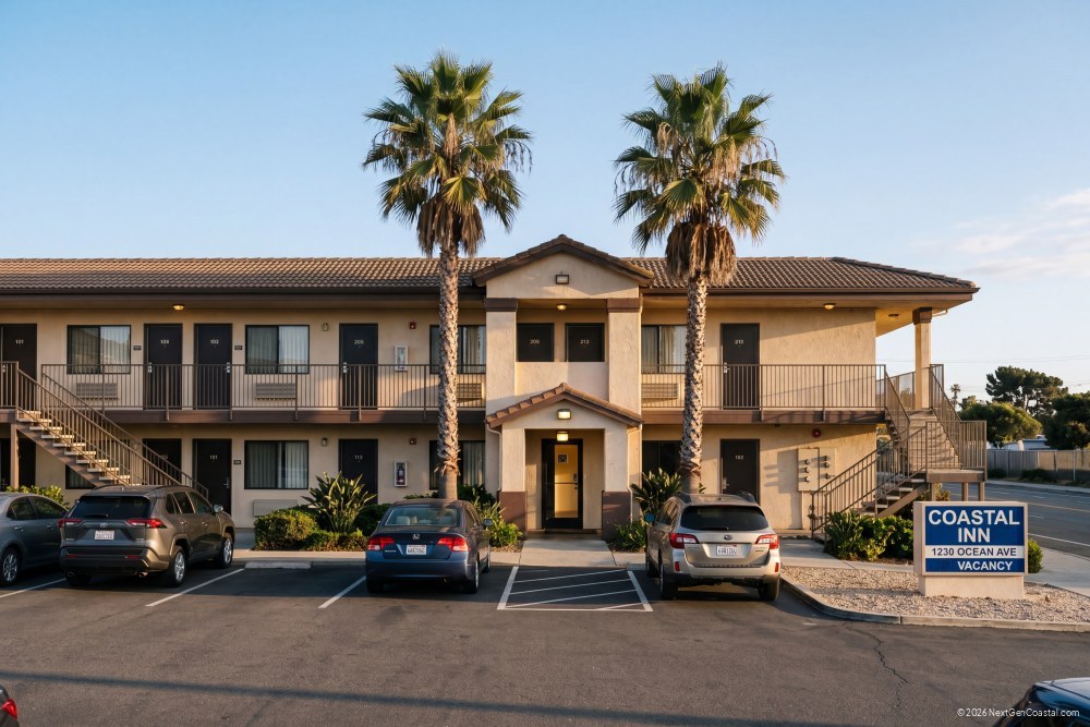 Coastal California hotel used for temporary tenant housing during fumigation