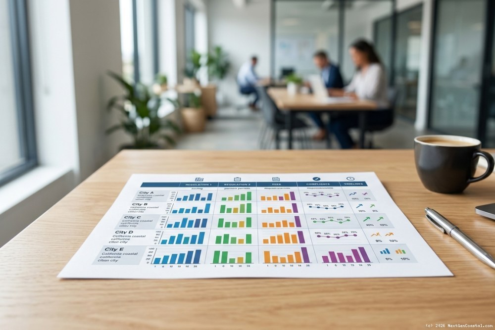 Comparison chart of STR regulations across coastal California cities