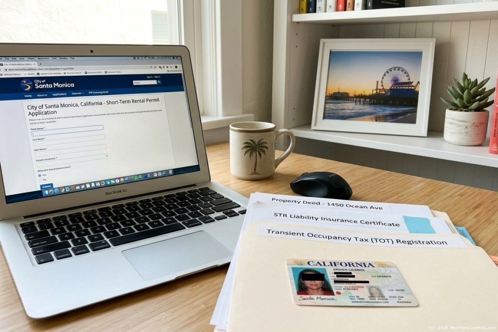 Santa Monica STR license application documents and compliance paperwork