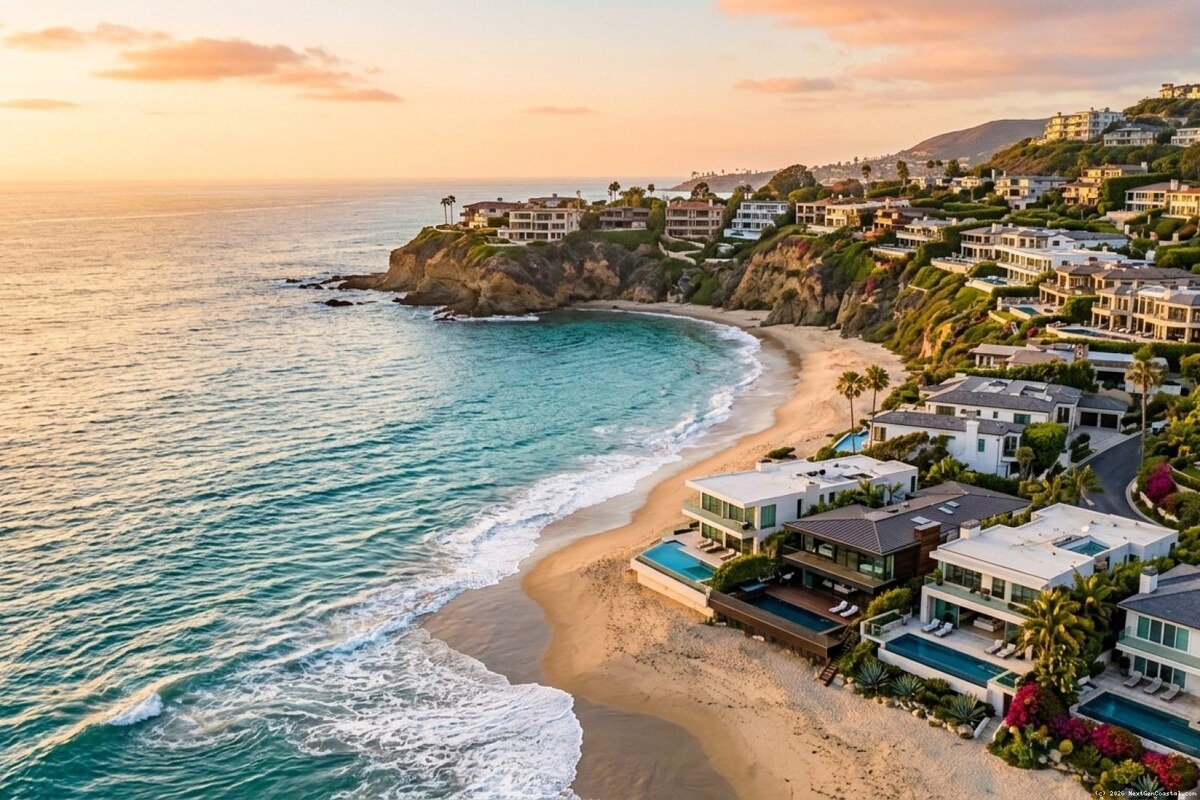 Luxury oceanfront homes along the Laguna Beach coastline, Q2 2026 rental market