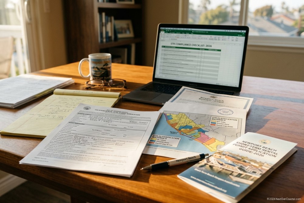 Newport Beach STR permit application documents and classification materials